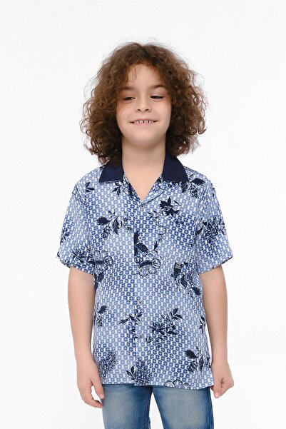 Doctor junior Cămașă cu mânecă scurtă și guler deschis pentru băieți