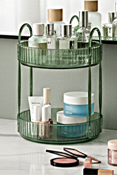 UNIQUE ME منظم مكياج الزمرد - منظم مستحضرات التجميل والمجوهرات، للمطبخ والحمام