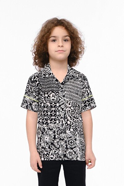 Doctor junior Cămașă cu mânecă scurtă și guler deschis pentru băieți