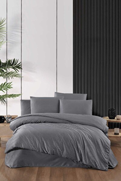 %100 Pamuk Saten Çift Kişilik Nevresim Takımı Elegance