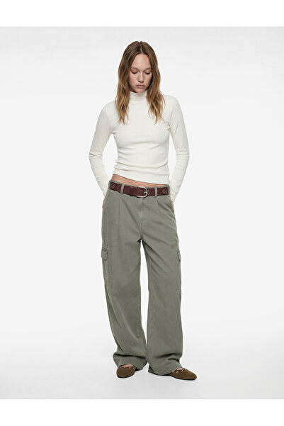 Koton ψηλός λαιμός εφαρμοστό Μακρυμάνικο μπλουζάκι