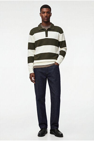 Koton Regular Fit Uzun Kollu Polo Yaka Kışlık Triko Kazak