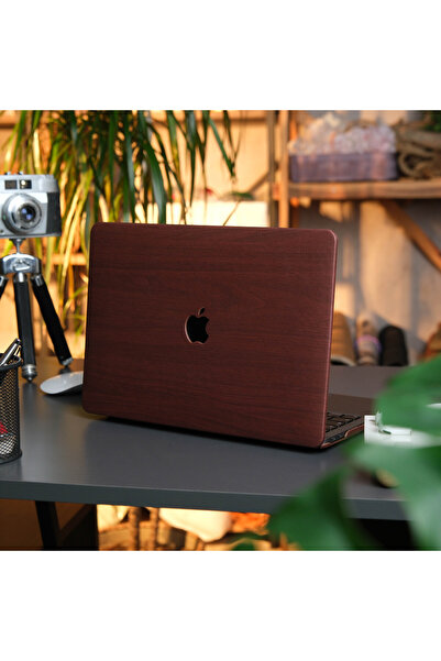 Mcstorey Macbook Air M1 Kılıf 13inç A1932 A2179 A2337 Ile Uyumlu Wood