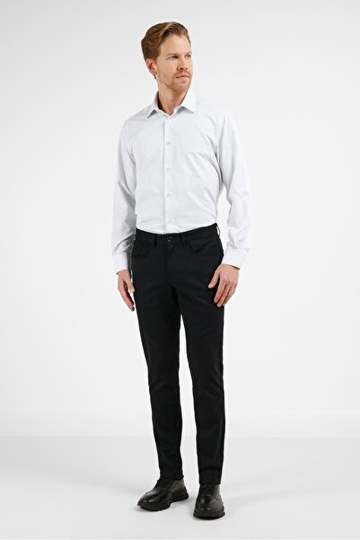 İmza Black 5 Pocket Straight Leg Cotton Slim Fit 5 Pocket Casual Trousers 100...
