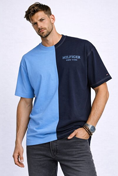 Tommy Hilfiger TH monotype color block t-shirt