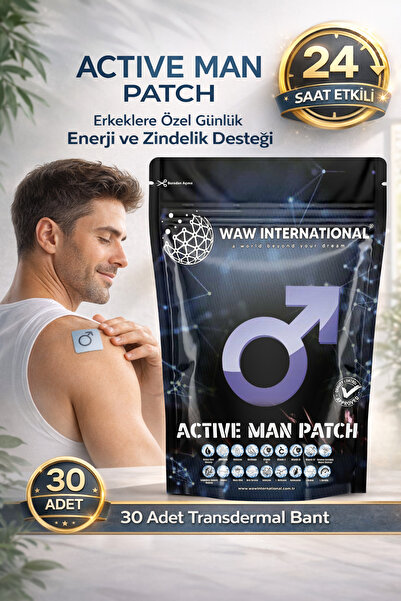 waw international Active Man Patch – Erkeklere Özel Vitamin & Bitkisel Destek...