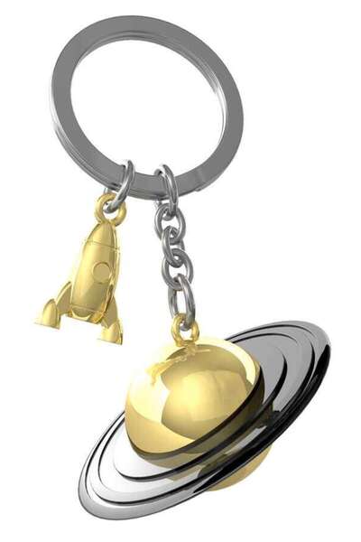 Metalmorphose Satürn Anahtarlık