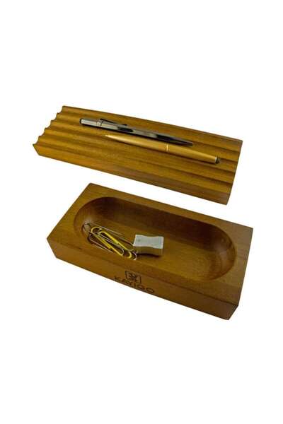 KAYIGO Woody Ikili Masa Üstü Set Açık Kahverengi