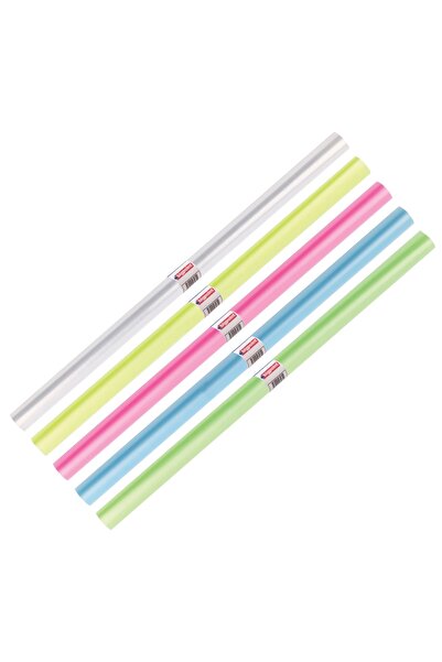Bigpoint Şeffaf Renkli Rulo Kap 40 cm x 2 metre 50'li Kutu x 50 Rulo