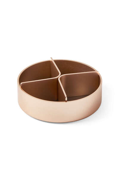 Lexon منظم طاولة دائري سيتي LD138D9 ذهبي اللون