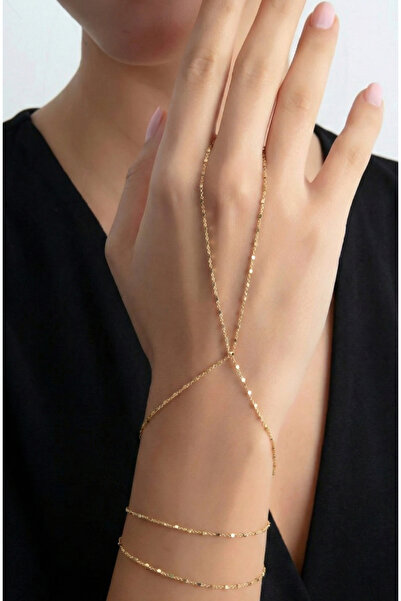 stainles steel Altın Renk İnce Zincir Şahmeran