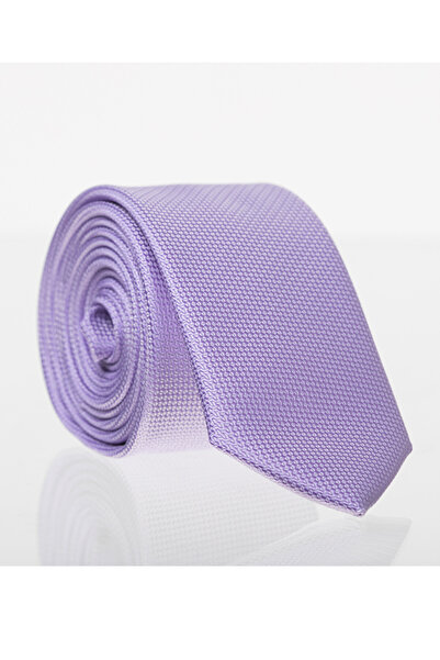 Gaffy Cravată țesătă de culoare uni liliac Slim Fit / DDK-17