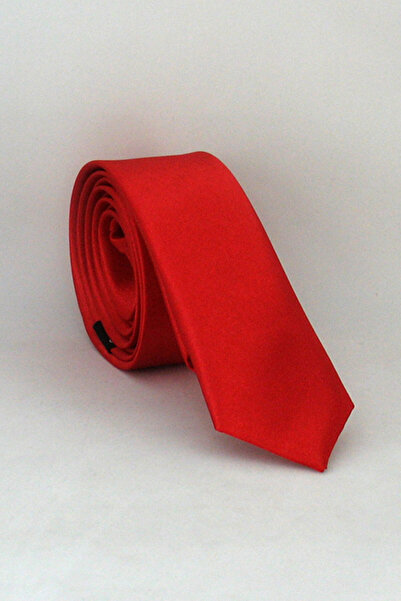 Gaffy Crvena ultra tanka satenska kravata jednobojna - USS-02