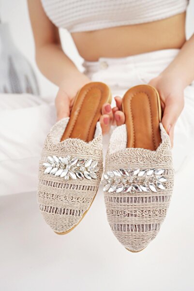 Moda Frato شبشب نسائي من Modafrato AZRA Wicker للاستخدام الخارجي والمنزلي