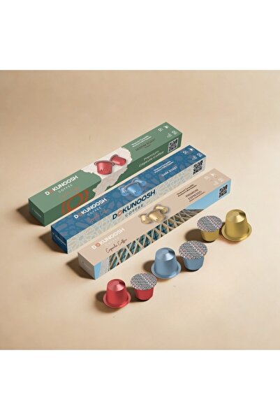 Dokunoosh Nespresso® Makineler %100 Uyum Garantili Alüminyum Kapsül kahve 3'l...