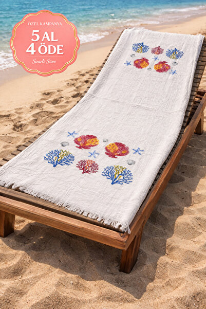 vita Muslină Peshtemal imprimată 100% bumbac Prosop de plajă organic din in, ...