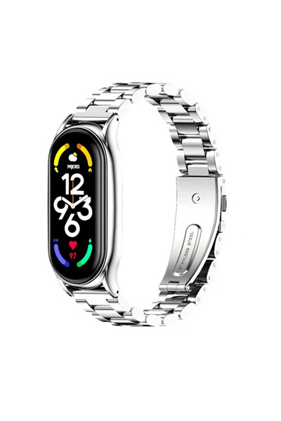 Fibaks لXiaomi Mi Band 6 الحبل الذكية سوار الحبل المعادن الفولاذ المقاوم للصد...