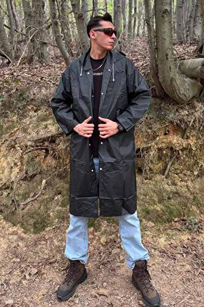 Mollycrush Unisex Αδιάβροχο παλτό με αντιανεμική προστασία, πτυσσόμενη κουκού...