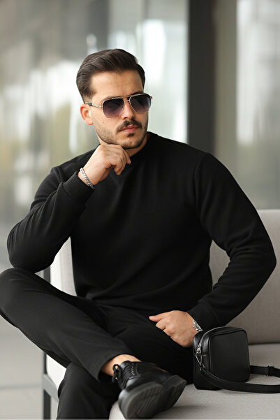 Berka Hanorac pentru bărbați din țesătură tricotată Selanik |   Stil casual c...