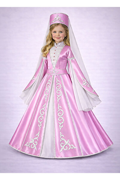 JAVERA Kafkas Kıyafeti Kız Çocuk Kostümü (4-5-6-7-8-9-10-11 Yaş)