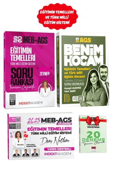 İndeks Akademi Benim Hocam Yayınları 2026 AGS Eğitimin Temelleri SB+Zeynep Sa...