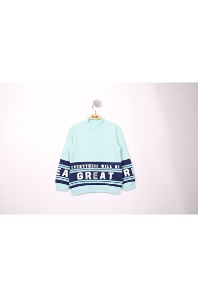 Toontoy Κοριτσίστικο φούτερ με ψηλό γιακά και στάμπα στο κάτω μέρος - 2 κλωστές