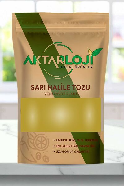aktarloji 500 Gr Sarı Halile Tozu / Yeni Öğütülmüş - Katkısız & Doğal