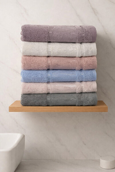 Peacock 100% Premium Bamboo Hand Towel with Bamboo Pattern 50X90