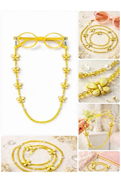 Optic Master Butterfly Children's Glasses Cord / Chain Yellow