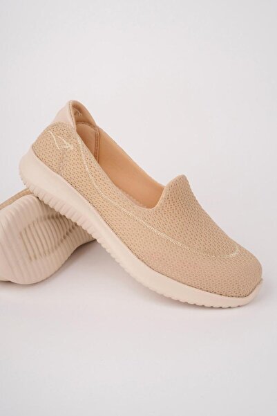 ROSETTE Women's Cream Full Orthopedic Shoes Suitable for Diabetics, Daily Use, Walking, Sneakers S Shoes