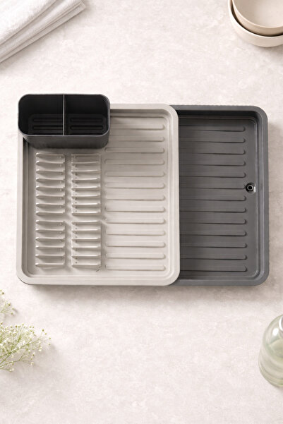 Mutfak Köşesi Açılır Kapanır Sürgülü Bulaşık Kurutma Sepeti - Sürgülü Bulaşık...