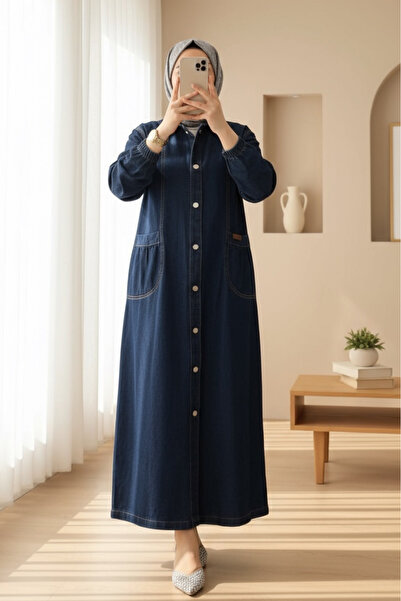 HİJABAYA Довгі джинси з кишенями та металевими ґудзиками