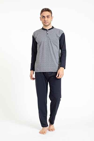 Pemilo Muški 1003 Žakard Single jersey set pidžama