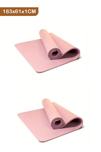 Taimi Pack of 2 Non-Slip yoga mat Anti-Tear Exercise Mat With Carrying Strap ...