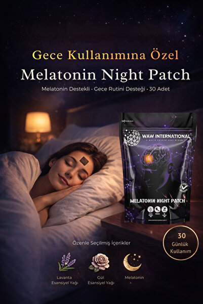 waw international Melatonin Night Patch - Hızlı Uykuya Geçiş Ve Kaliteli Uyku...