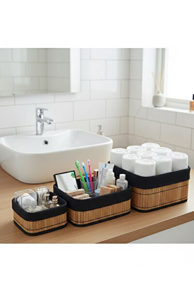 ASA 3’lü Hasır İç Astarlı Düzenleyici Sepet Seti