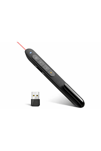 MDSTECH Kablosuz Sunum Kumandası Presenter 2.4GHz USB | PowerPoint, PDF, Slay...
