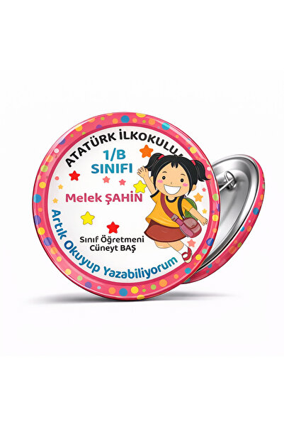 okulyolum Artık Okuyup Yazabiliyorum İsimli Başarı Rozeti 44 mm - 30 adet