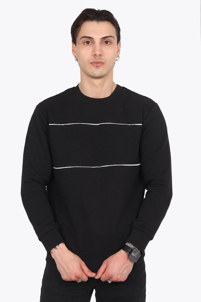 Mckanzie 5721 Φούτερ με λαιμόκοψη σε Ο με δύο ρίγες και τρεις κλωστές