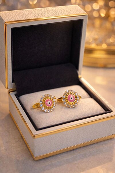 Sevil Gümüş Nazar boncuklu Çocuk Gümüş Küpe