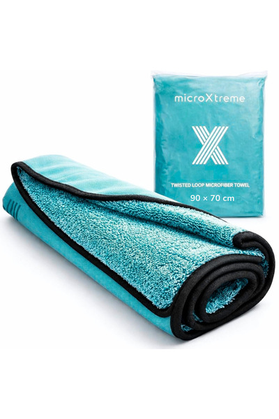 microXtreme Prosop Uscare Auto XL 90x70 cm – Microfibră Twisted Loop, Super A...
