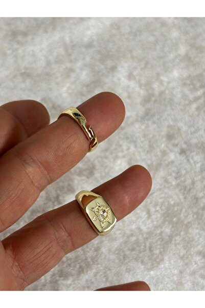 modamira Gold Şövalye Yüzük Koruyucu Sembolü Ayarlanabilir Boyut