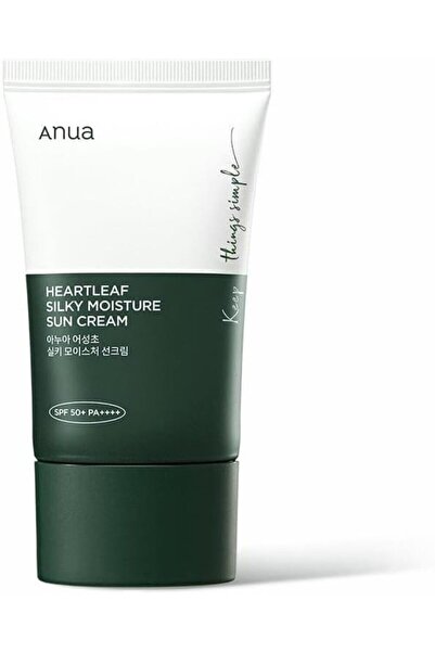 ANUA Heartleaf Silky Moisture Sun Cream SPF 50