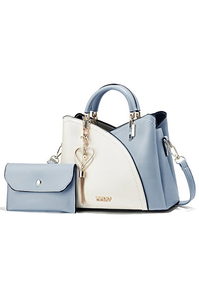 OEM Σετ γυναικείας Τσάντα με Πορτοφόλι και μενταγιόν σε σχήμα καρδιάς, 2 τεμά...