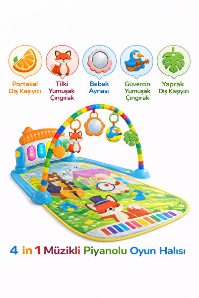 a v d a Doğa Orkestrası Piyanolu Bebek Oyun Halısı – Bebek Aynası - Çıngırak ...