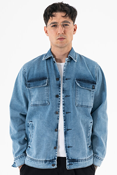 Souris Men's Nefti Denim Jacket Relax Fit Comfortable Fit