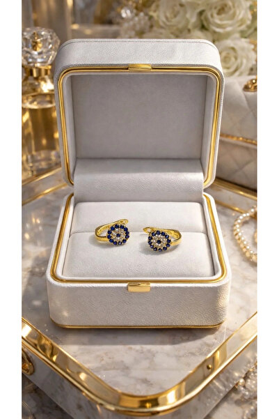 Sevil Gümüş 925 Ayar Nazar Boncuk Gümüş Çocuk Küpe