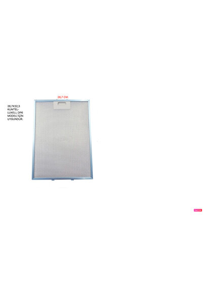 beratsogutma 26,7 x 32,3 cm Kumtell Luxell Dp6 Davlumbaz Filtresi