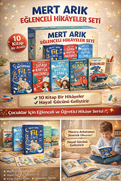 Timaş Çocuk Mert Arık Hikaye Seti 10 Kitap / Timaş Yayınları / Şifayı Kaptık ...