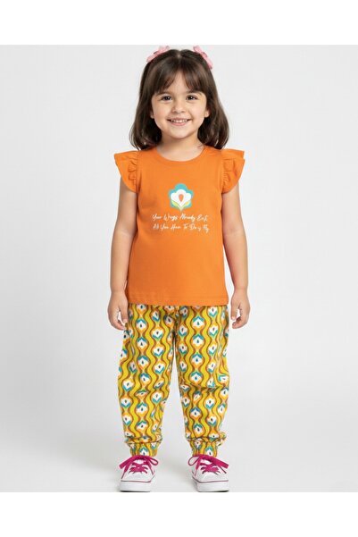 Egelite COPII FETE VISCOSĂ TIREL TIREL LEGGINGS CU TRICOU TT 2-3-4-5-6 ANI VA...